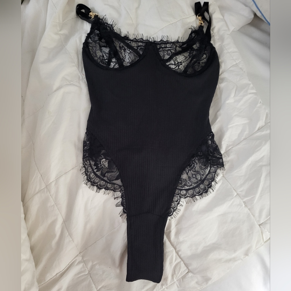 OhPolly black intimate body suit SIZE 2